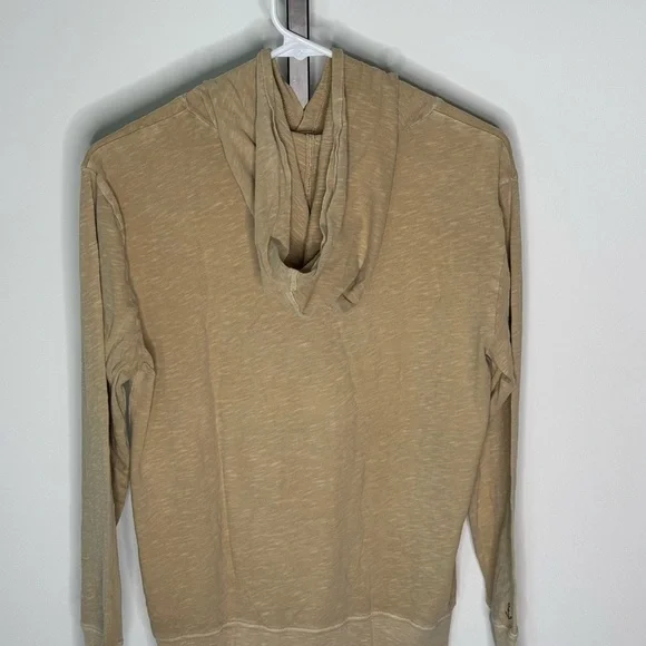 J. Crew Kids Garment-Dyed Hooded T-shirt for boys Tan Hoodie - Picture 5 of 7